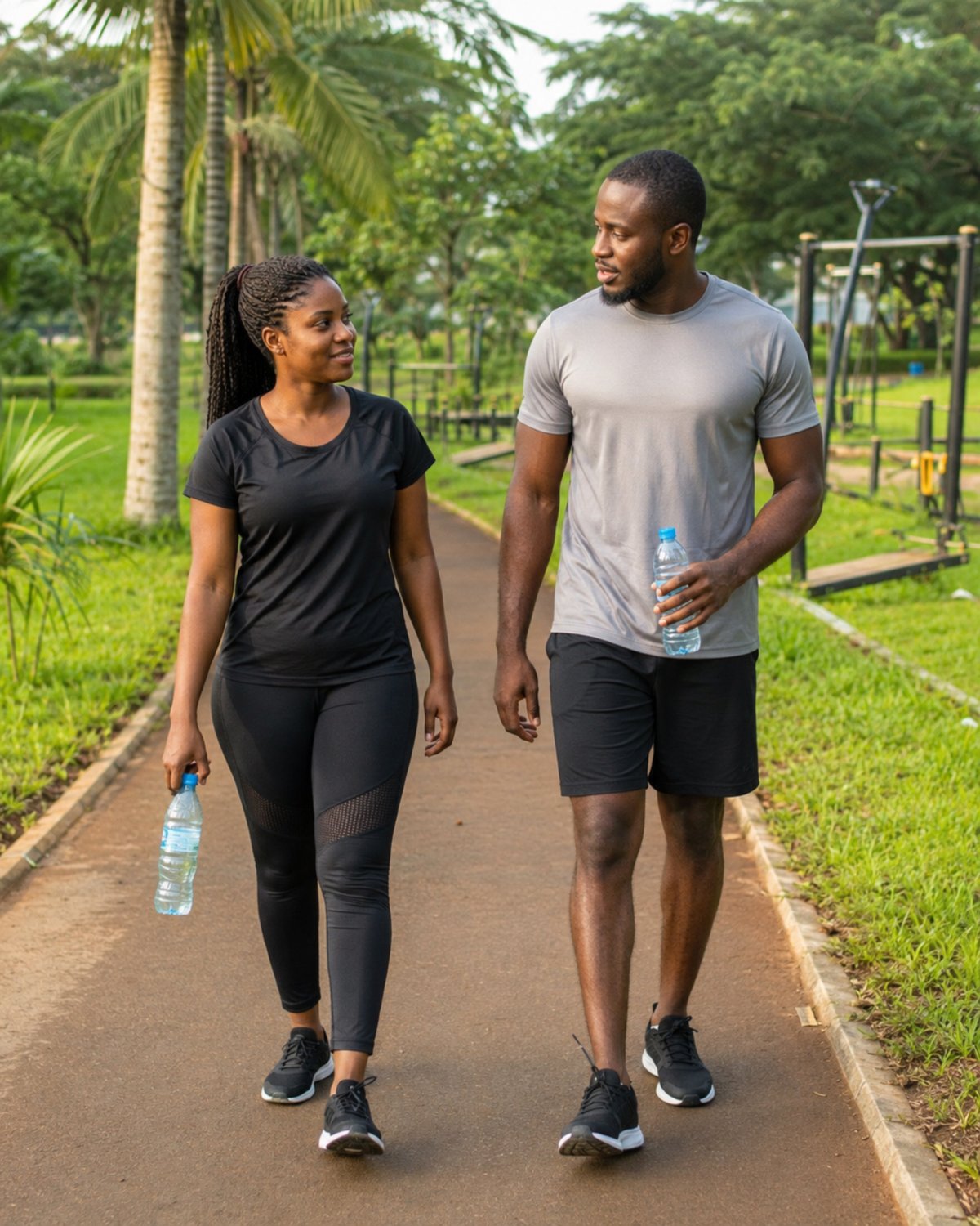Scène de rencontre quotidienne à Douala