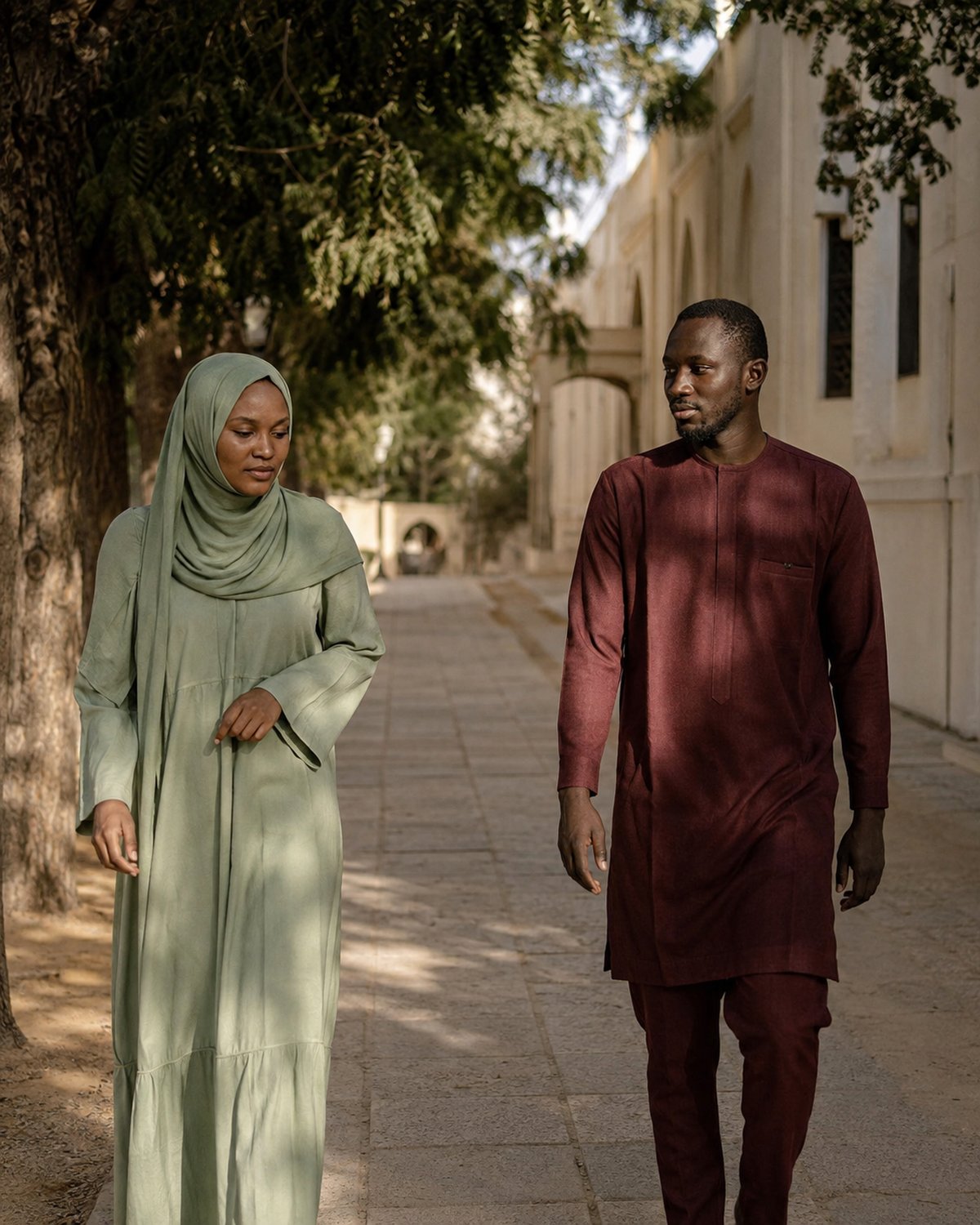 Scène de rencontre quotidienne à Touba