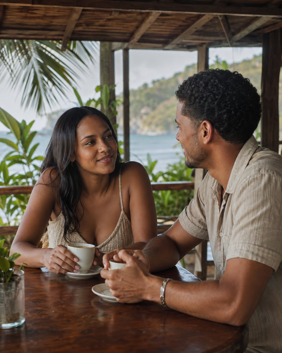 Escena cotidiana de citas en República Dominicana